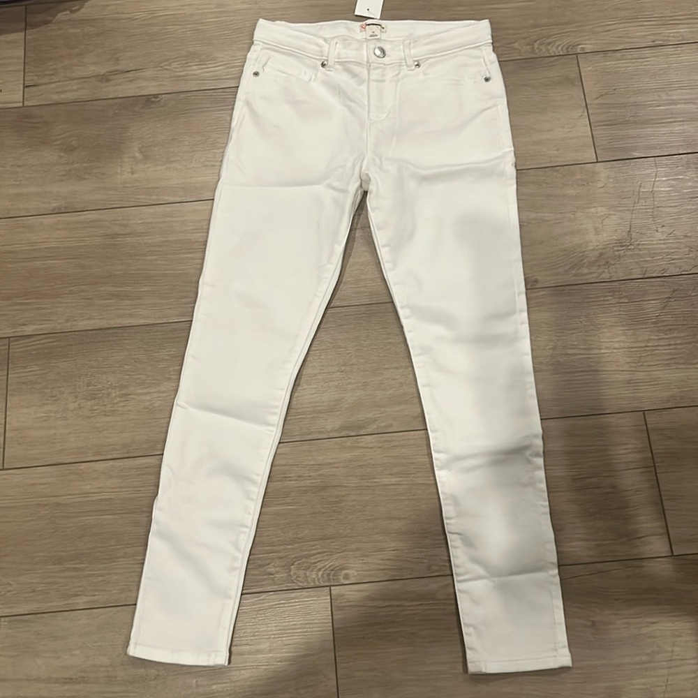 NWT J.Crew Crewcuts Girls' white denim skinny jean